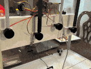 3D-printed PillBot medication robot prototype developed for a Seneca College engineering project — assembled from precision-printed parts by Technast to support IoT-based elderly care.