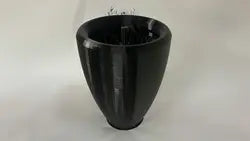 Large 3D-printed jet engine model cover created by Technast, showcasing capabilities in oversized and high-precision 3D printing for industrial applications.