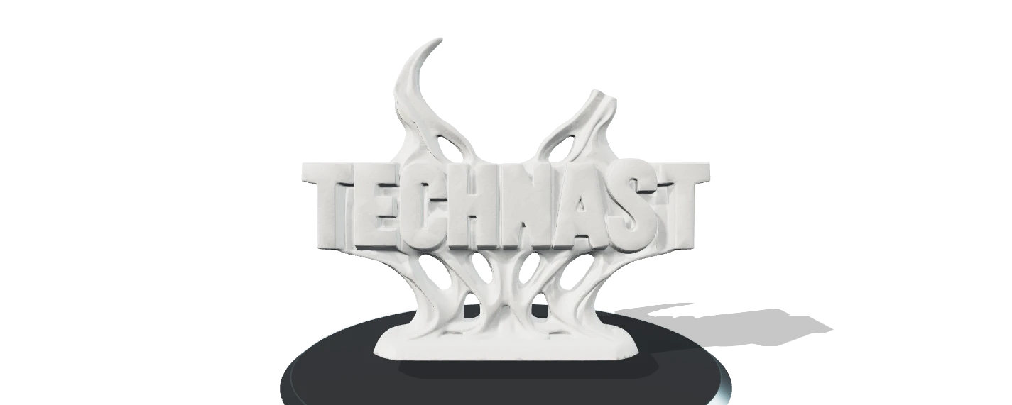 TECHNAST sculpted logo